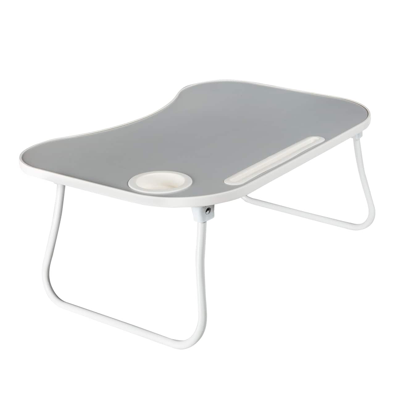 Gray & White Collapsible Folding Lap Desk
